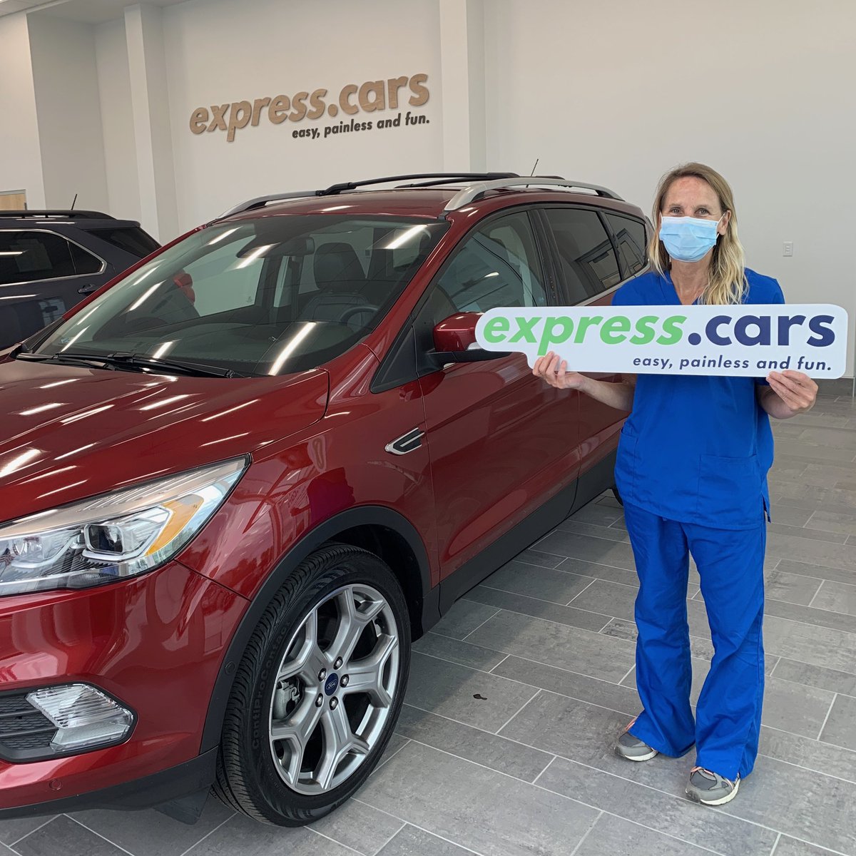Who has a new car? Shirley has a new car! Congratulations &amp; thank you! #expresscars
