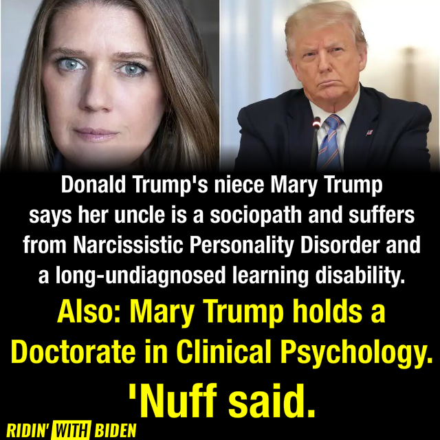 StopTrump2020's tweet image. Many families joke they have a crazy uncle.  Mary #Trump has the world’s worst crazy uncle

#TrumpIsNotWell
