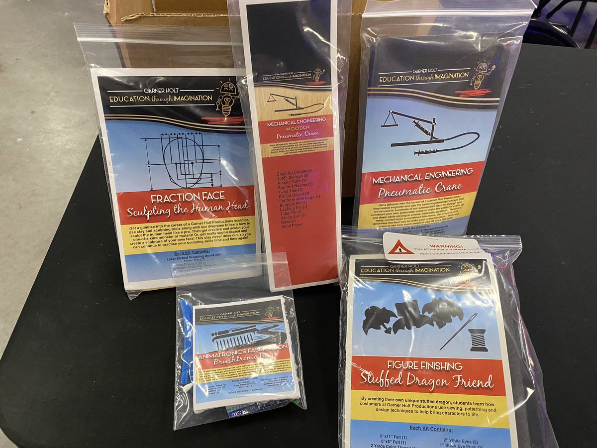 GarnerHoltEtI's tweet photo. Chandler is preparing boxes of hands-on, STEAM learning kits to be delivered directly to students' homes. Don't let distance learning get in the way of hands-on learning. We will deliver kits in advance to whatever location you wish, then we’ll provide live virtual lessons. https://t.co/a2sH38voTz