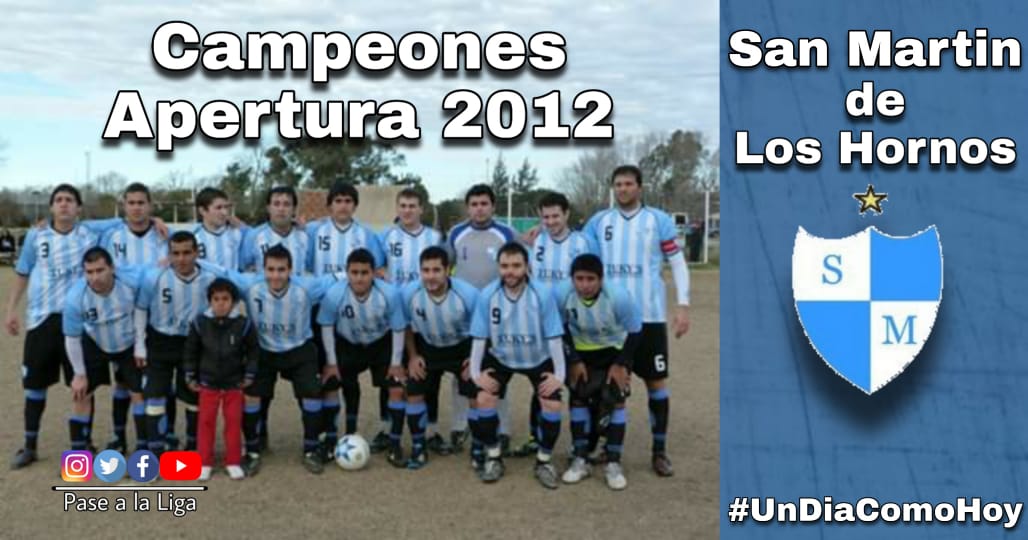#UnDiaComoHoy 

9 de Julio del 2012, <a href="/SanMartinLH/">San Martin</a> gritaba campeón tras un reñido 2 a 2 frente a #Estrella en Berisso.

⚽ Eduardo Carrera y Lucas Mrakovich, que marcó sobre el final y le dio el título.

El Celeste finalizó con 9 por expulsiones de Laureano Ferreyra y Pablo Tamone