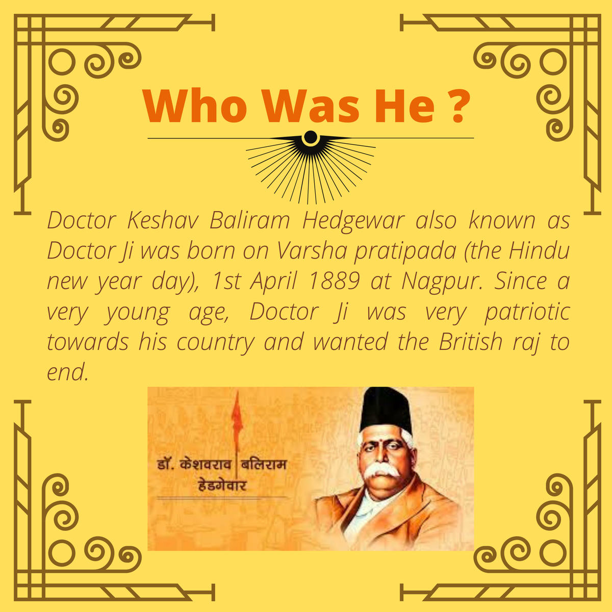 HSSUSAGeorgia's tweet photo. A person who has foreseen and analyzed the plight of Bharat Mata and created an organization which he could serve only for 15 years, that organization is now deeply rooted in each and every corner of India and is a driving force behind modern Indian and Hindu aspirations. https://t.co/260vtlFjFG