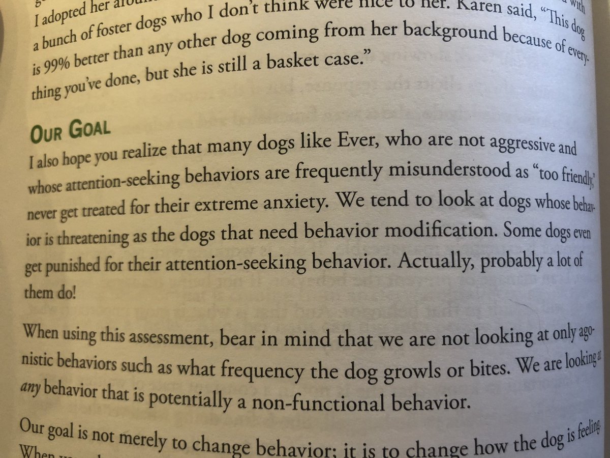 This describes Argos.He’s never aggressive, and I wouldn’t say he’s fearful either, but he’s anxious. And that means he does seem nonfunctional attention-seeking stuff in a pretty compulsive way when he’s over threshold.