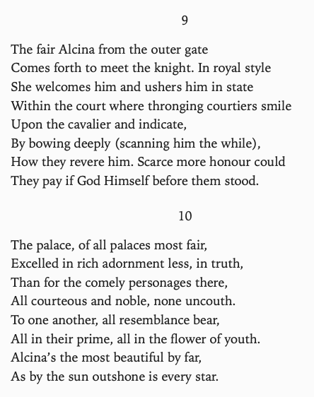 like an idiot he goes along with themman this castle sure is neat