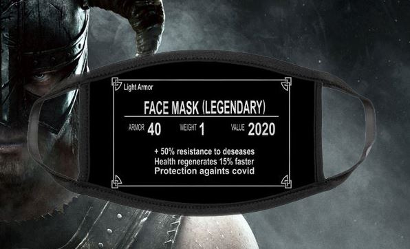 Cheap Ass Gamer Twitter: "Skyrim Face Mask $7 via TeePublic w/ Code: forgamers30 . https://t.co/gUiA9rZE8r Twitter