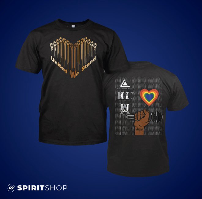 All_StarsUnited's tweet photo. We teamed up with @Blackgirlscheer and the Cheer Leaders’ Alliance to support racial diversity, equality and equity within the spirit industry. Stand with us. Purchase this shirt as a sign of solidarity. $25/each. Proceeds go to the BGC scholarship fund. https://t.co/Rqmma8KBvb https://t.co/qlDxrYNyHV