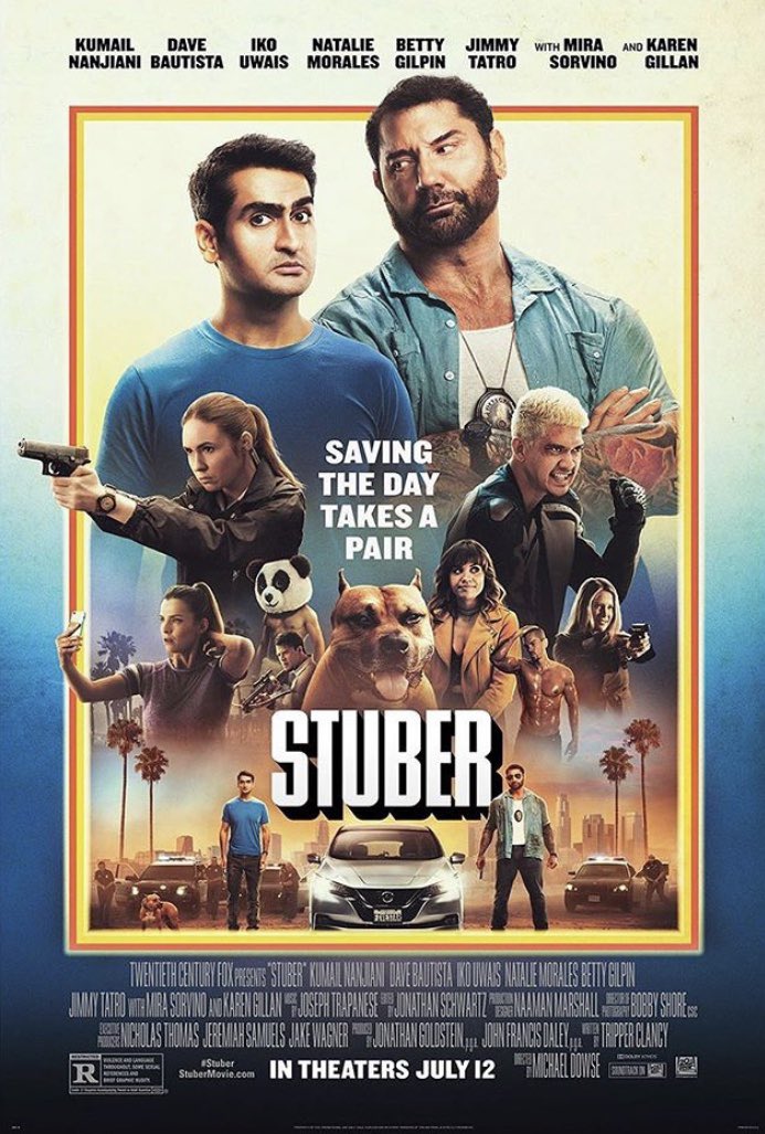 161. STUBER (2019) -- Film komedi yang biasa aja, tapi lumayan menghibur. Jadi ada sopir uber yang dapat orderan dari LAPD dab tiba-tiba harus menyeret si sopir buat ngebantuin si polisi mengincar bandar heroin, Tedjo, yang diperankan oleh Iko Uwais.
