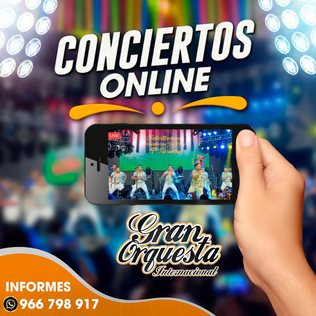 Mi gente linda, mi gente bella, lanzamos "Conciertos Online GOI", la celebración que desees hacer, cumpleaños, graduación, aniversario o simplemente una distracción, nos avisas, coordinamos y hacemos un show exclusivo para ti✨🙂💪🏼.
.
. 
 📲📲 Informes 👉🏼 bit.ly/2ZdtIau