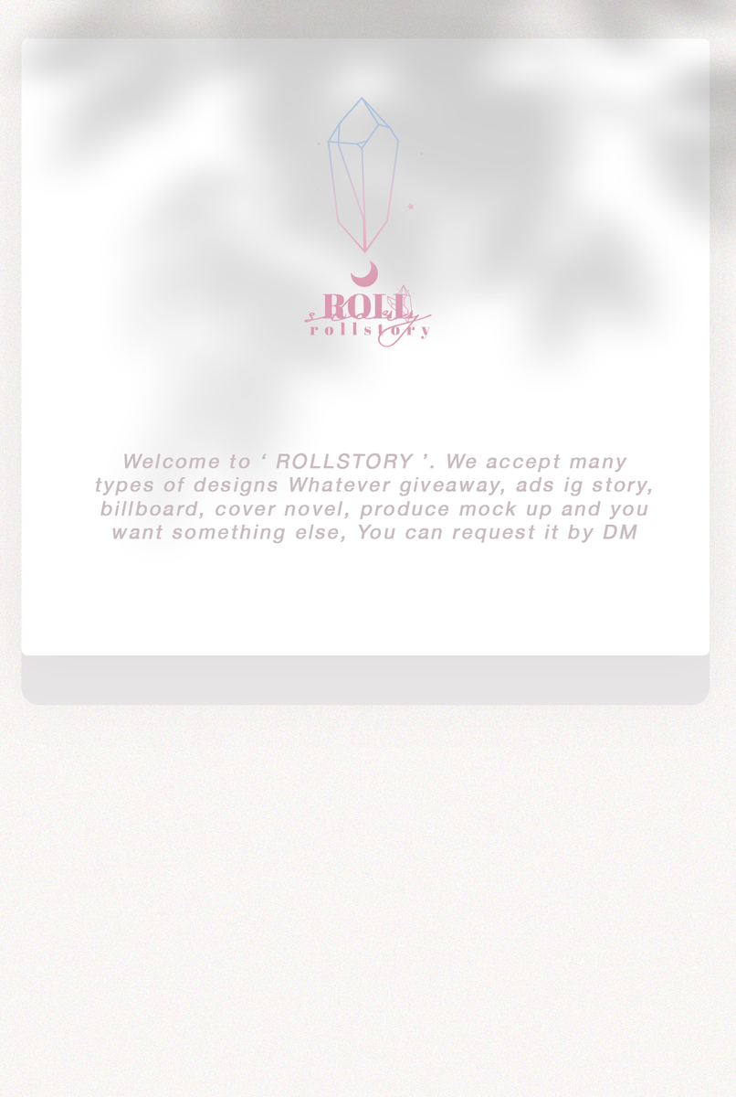 ROLLSTORYDES's tweet photo. WELCOME TO 𝐑𝐎𝐋𝐋𝐒𝐓𝐎𝐑𝐘 ☾
REVIEW ARTWORK 🌨 : #ROLLSTORYDES
Please DM for work

#รับออกแบบ #รับออกแบบของแจก #디자인 #디자인커미션 https://t.co/PFvYLbEdzy