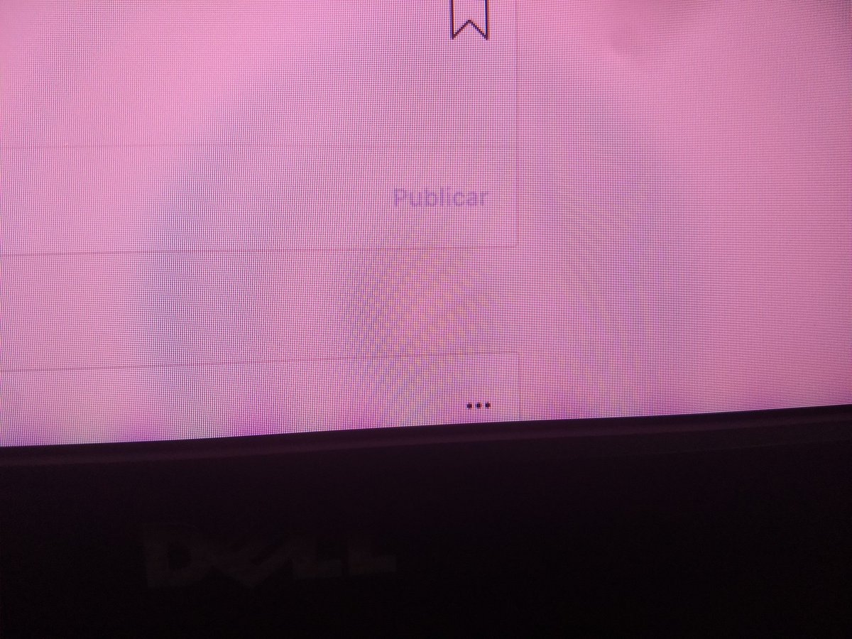 msamerson's tweet image. Alguém sabe? Meu monitor Dell U2713H começou a apresentar este problema. Depois de alguns minutos a tela fica rosa, primeiro somente a 1/2 da tela e depois de alguns minutos, total. Desligo e ligo, volta ao normal, mas volta o problema. #dell #monitor #monitorled #designers