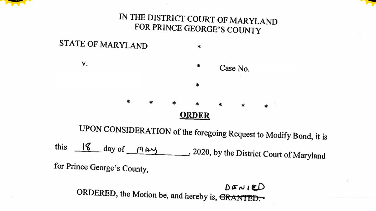 Public defenders were banging their heads against the wall trying to sound the alarm. But so-called "progressive" top prosecutor Aisha Braveboy ( @SABraveboy) was doing nothing. And local judges were so cold they started issuing boilerplate denial decisions to pleas for help: