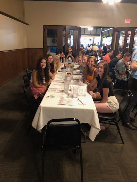 michmysticsluke's tweet photo. Team bonding after a big win today! 59-21, make sure to come out and watch us play tomorrow! https://t.co/aYFd4mrIdg
