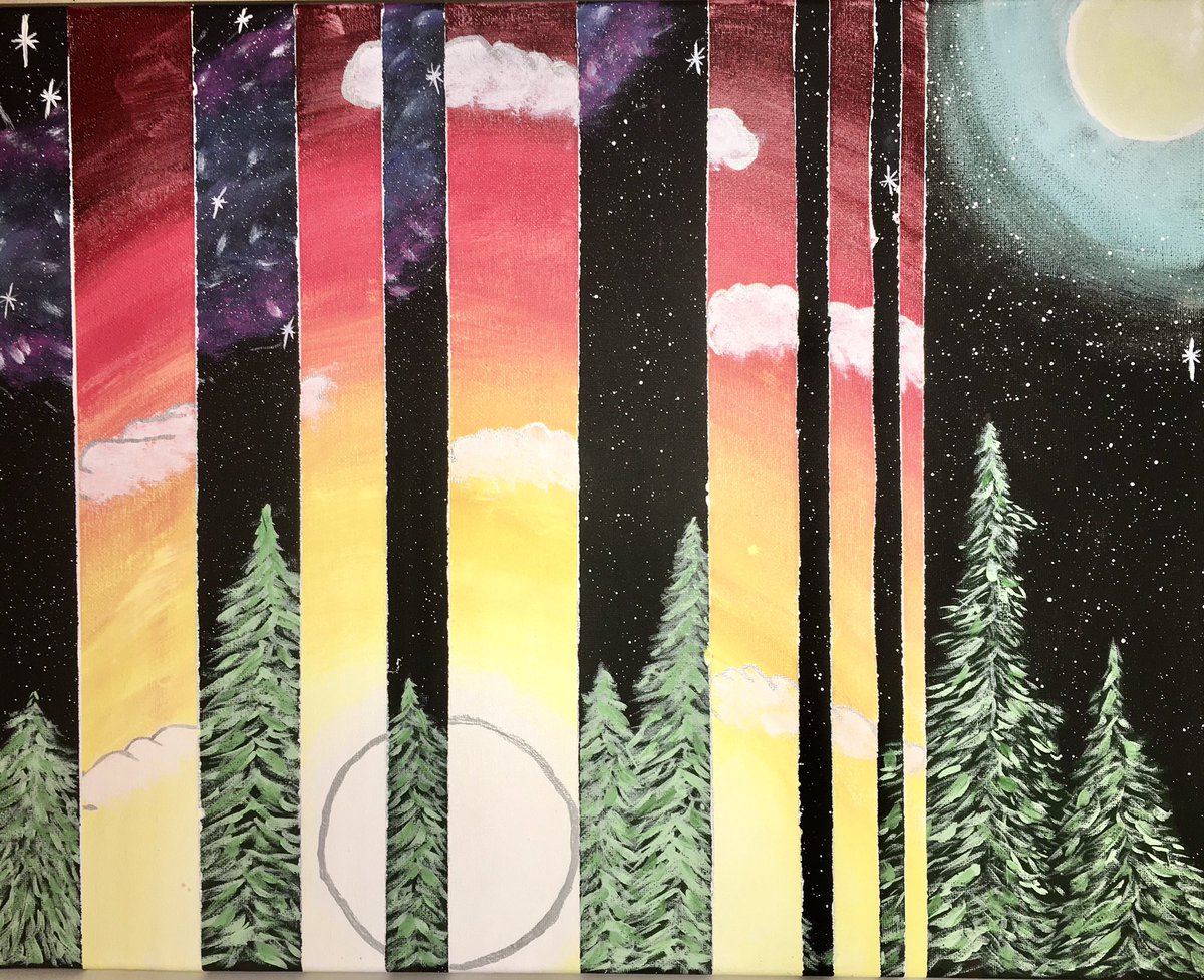 TrainerPuffMom's tweet photo. Just a couple paintings I have done recently. Enjoy and feel free to share what art/craft you have done or are working on! 💜💙💚 https://t.co/CM9oqYNXXA