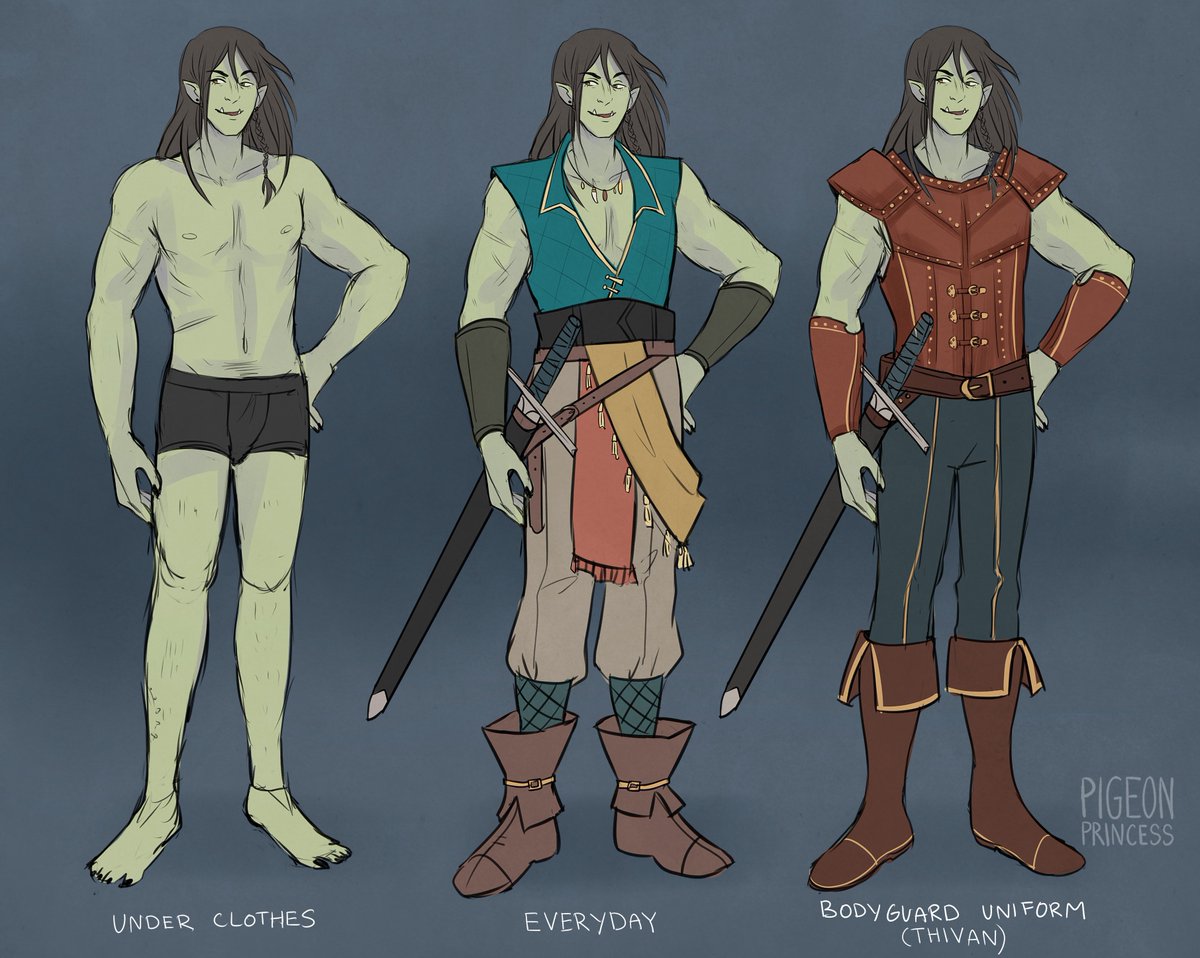 Pigeon D D Outfit Lineups For My Half Orc Bard Fighter Tybalt It S A Difficult Life Being 6 8 And Incredibly Sexy Dnd Dndcharacter Dndart T Co Wdzuu7gzij