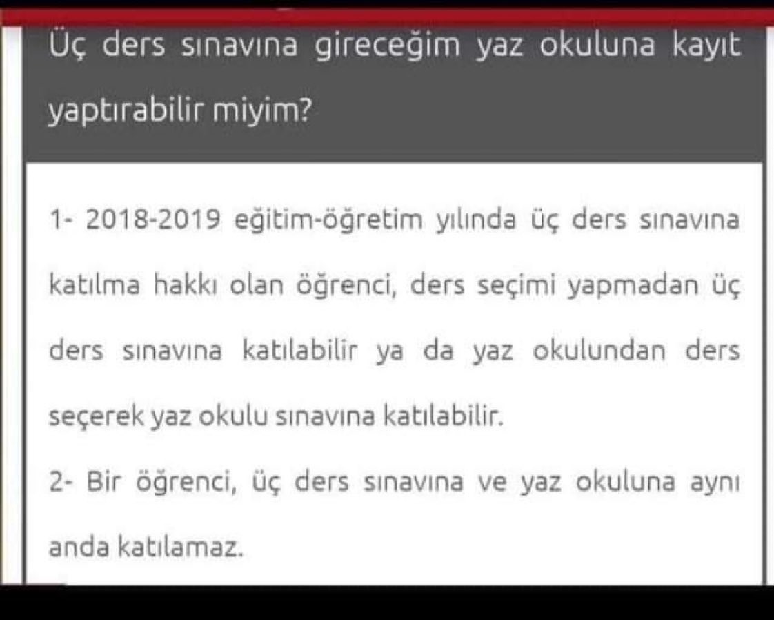 <a href="/Anadolu_Univ/">Anadolu Üniversitesi</a> Daha önce yapılan tekrar yapılabilir. #3derssinavinigeriistiyoruz