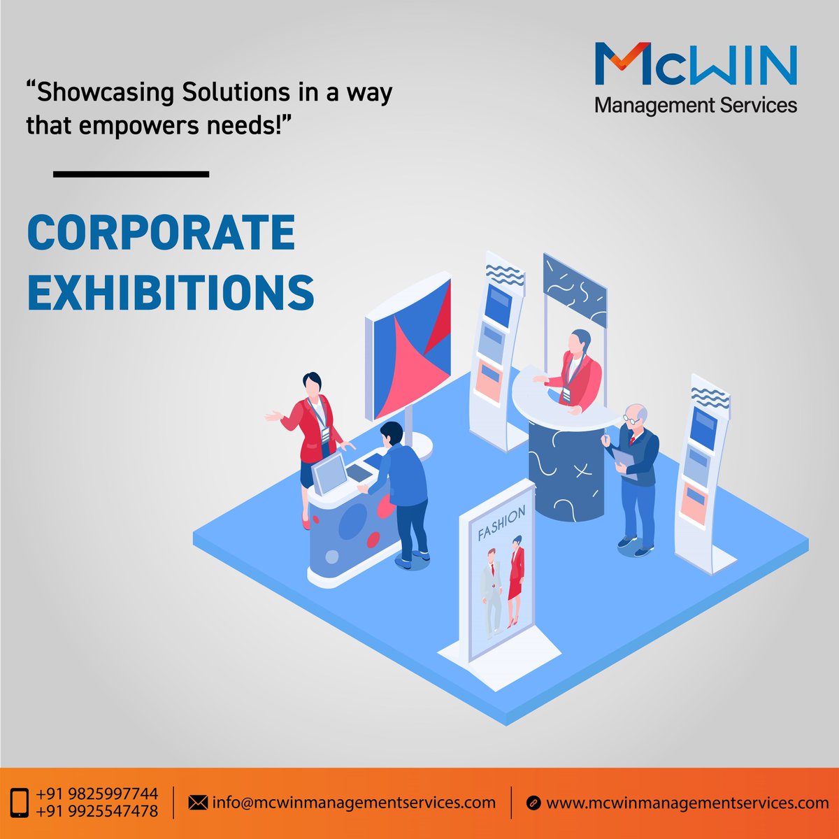 Adhere Our Well Oriented Exhibition Services for Better Impressions. We Comply & Use Our Years of Experience to Match Your High Standards !!
.
.
.
.
.
.
.
#McWIN
#ServicesToChoose
#Pre/postplanning
#Completexecution
#Stallfabrication
#Eventpromotions
#Conversionanalysis
#Muchmore