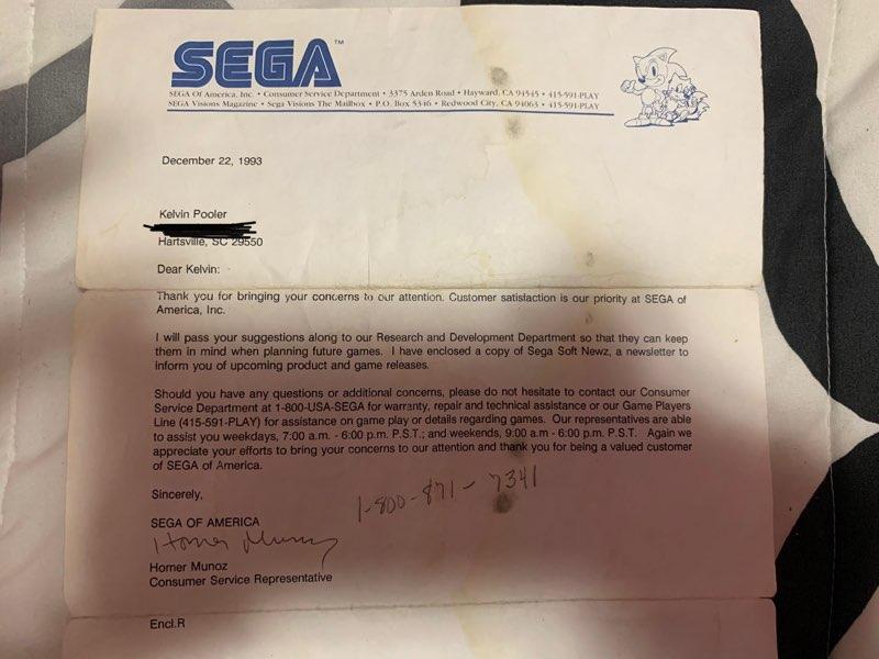 There are other pages of details that I don't understand because I don't play video games.And, to be fair, SEGA probably gets a million of these ideas. They probably didn't even read Kelvin's letter. But I kept reading and saw this: