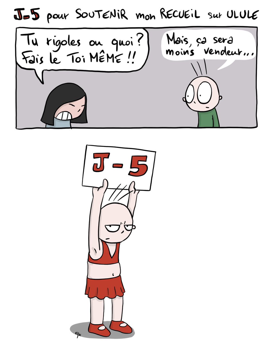 Plus que 5 jours pour soutenir mon #recueil d’#illustrations sur le #confinement !
Qu’on ne vienne pas dire que je n’ai pas donné de ma personne pour cette campagne de #crowdfunding !😱😅🤣

➡️ ulule.com/confine-deconf…

#ulule #covid19 #coronavirus #dessin #sketch #doodle