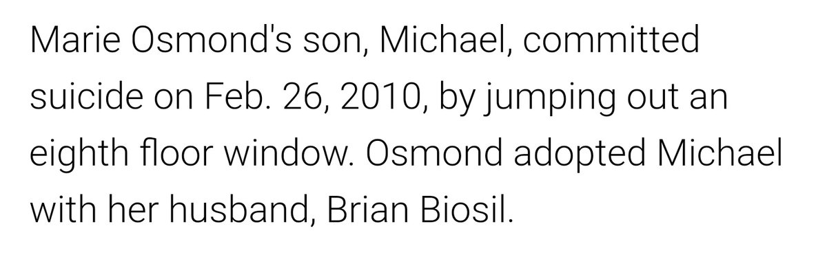 Marie Osmond-Date: Feb 26 2010