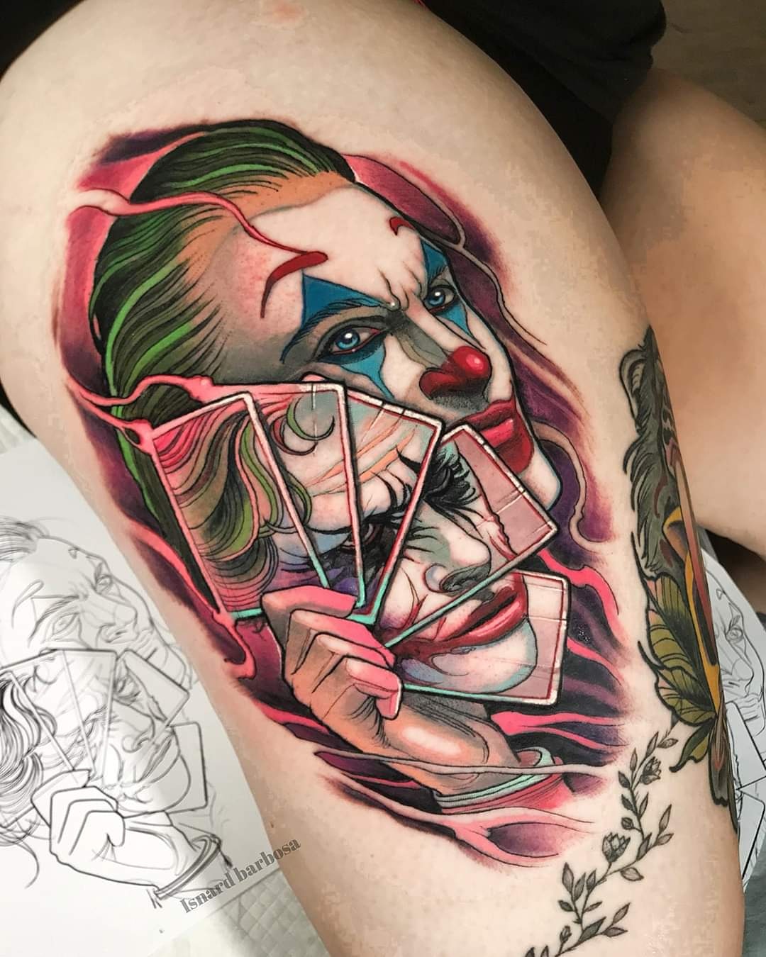 Kayla Guidera Joker Tattoo Jokertattoo Joaquinphoenix Heathledger Joker Tattoo Newtattoo Dublin Ireland T Co Y5hx5wwwg3 Twitter
