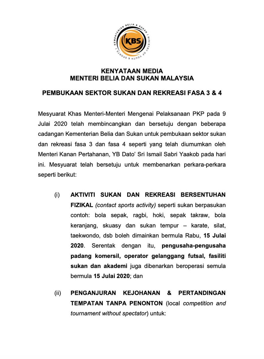 ExtravaganzaEFS's tweet photo. Warga futsal semua, kita dah boleh main! 🥳🥳🥳 https://t.co/k3o2tOvJph