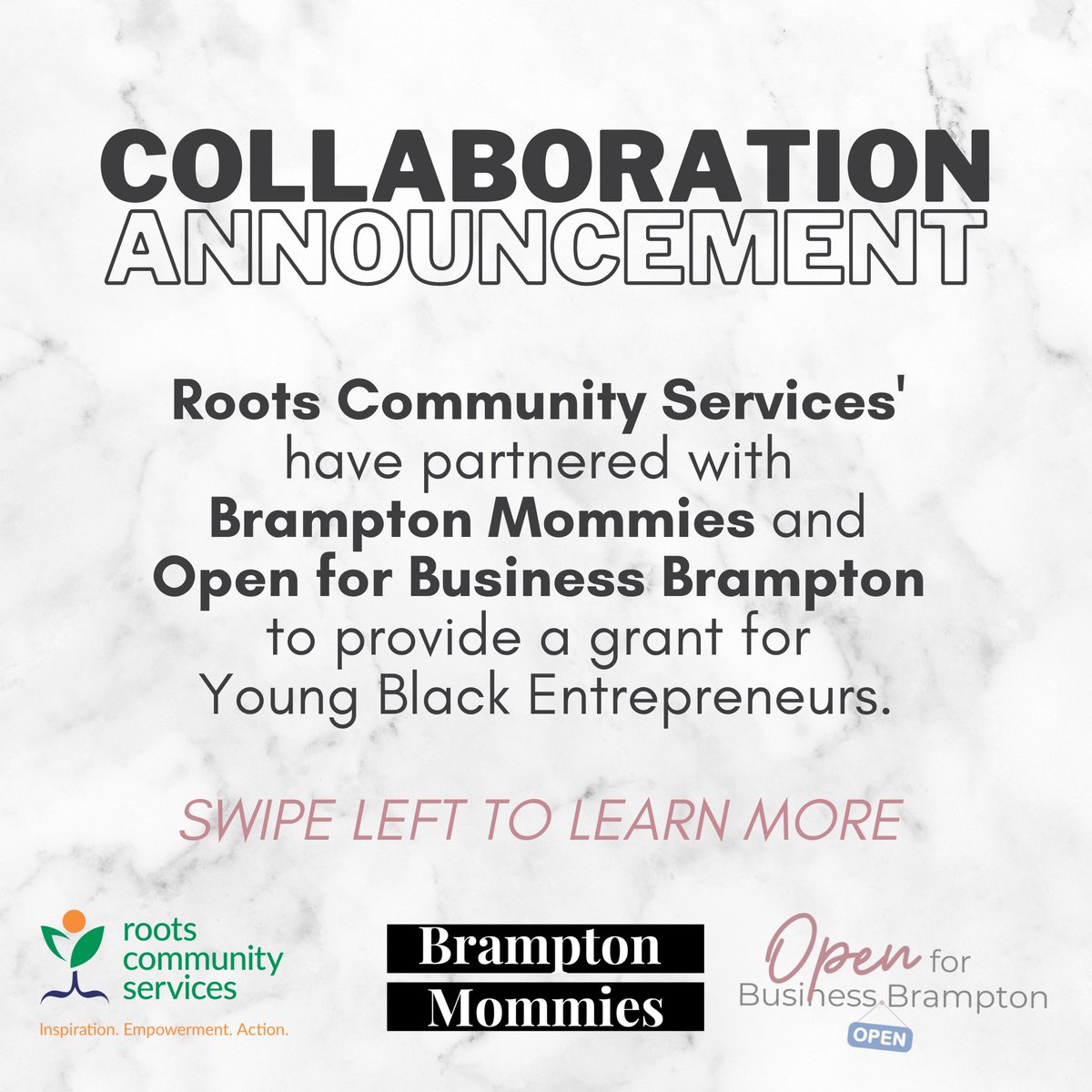 BLTPeel's tweet photo. Roots Community Services is excited to share the new partnership with Brampton Mommies &amp; Open for Business Brampton

With your support for local business, $5 of each t-shirt purchased will be donated directly to the Black Leaders of Tomorrow.

#Mississauga #Brampton #Caledon https://t.co/MFMpcb4HXK