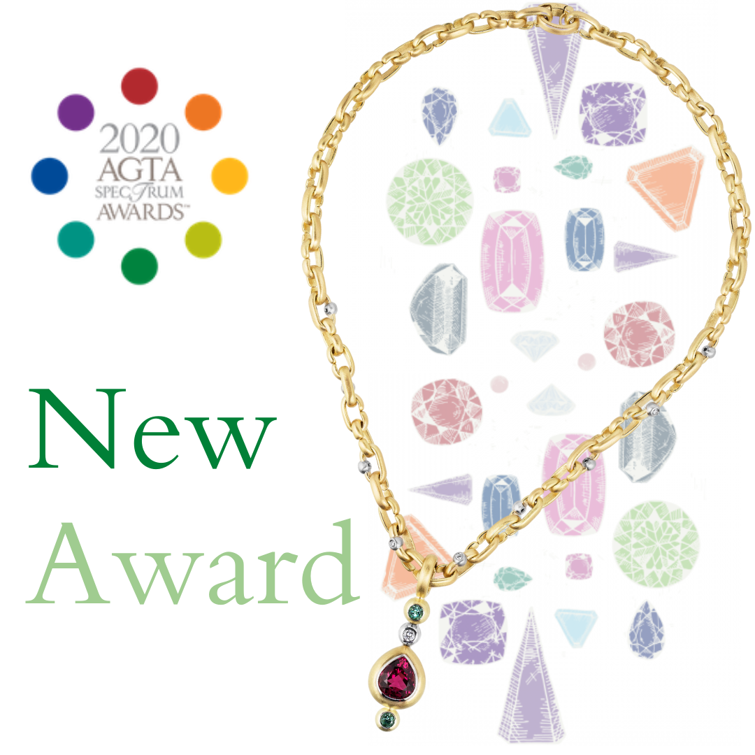 agta_gems's tweet photo. NEW AWARD! Only plan on entering one piece into the 2020 AGTA Spectrum Awards™? Then you're eligible for the newest "Best of Single Entries" award!
.
Click here for more information about #AGTASpectrum20:
https://t.co/4KNwxKNamW https://t.co/XLPjJ2eiDW