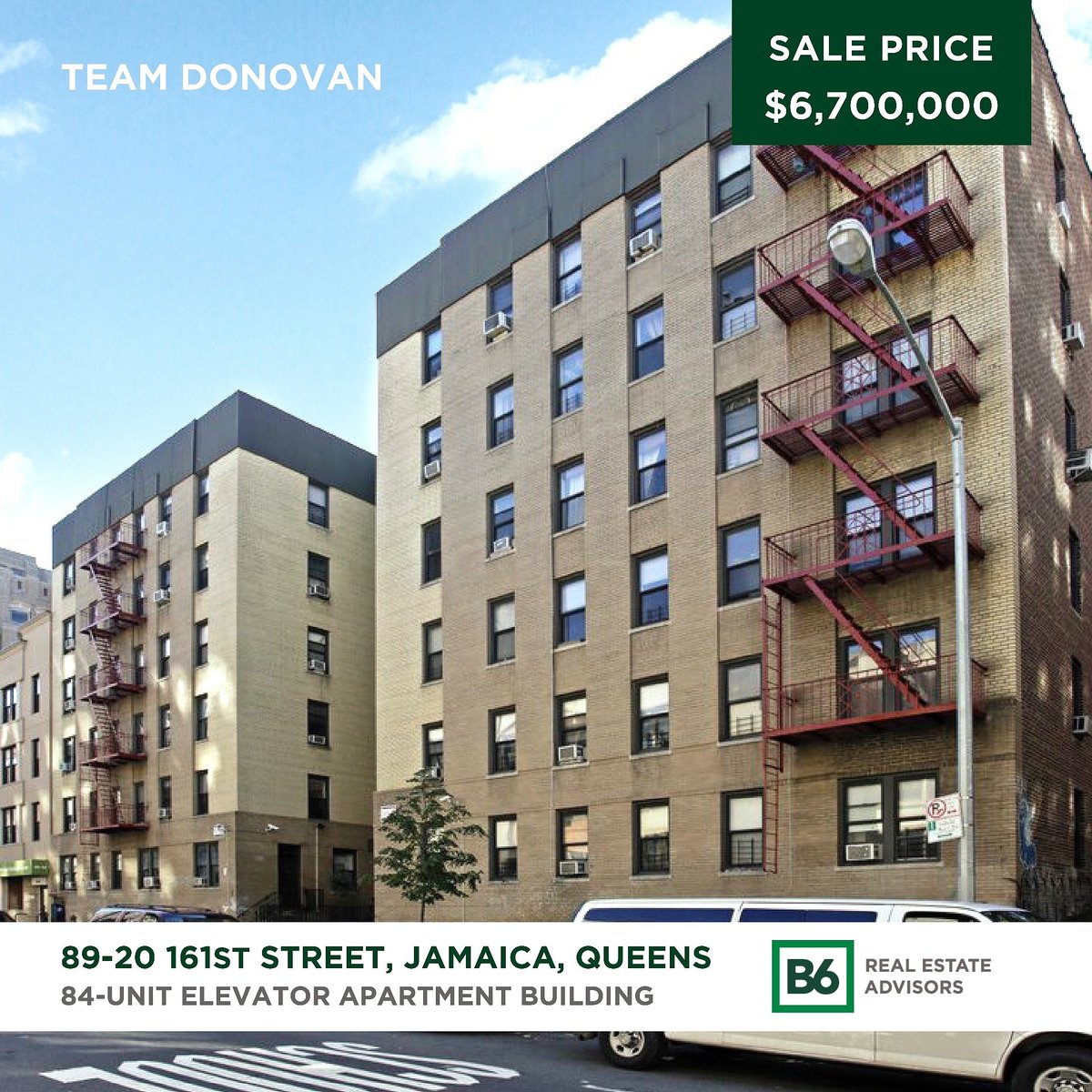 teamdonovan_nyc's tweet photo. #Throwback to 1Q05: #TeamDonovan closes on the sale of a 6-story, 84-unit #multifamily apartment building in #Jamaica #Queens.
.
.
#tbt #nycrealestate #queensrealestate #cre #realestate #appreciation #nycinvestmentsales #buildingsales #sold https://t.co/Oi8eV98rss