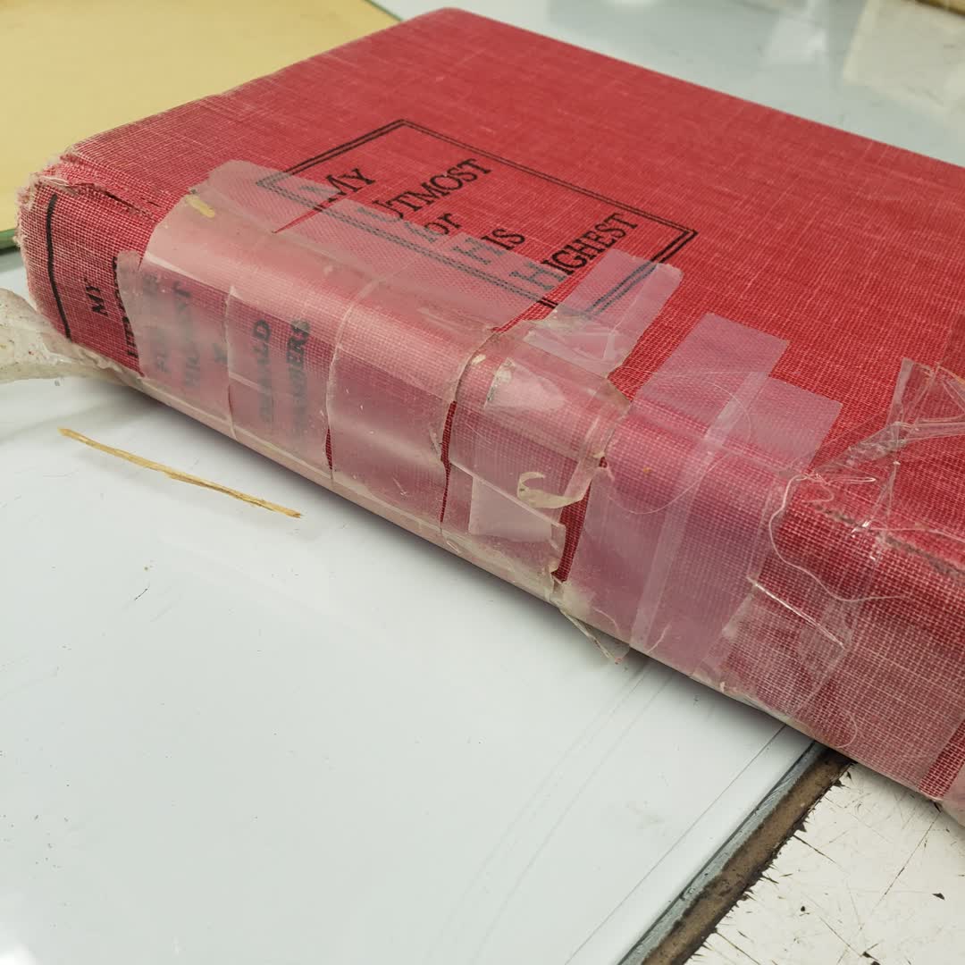 rosbookbinding's tweet image. No more tape for this devotional!