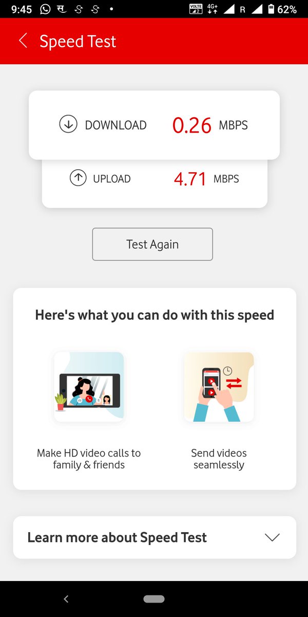 Not happy with service from <a href="/VodafoneIN/">@</a> .
Poor connectivity, signal drops frequently.
I'm located in Maharashtra and signal shows roaming from Karnataka.