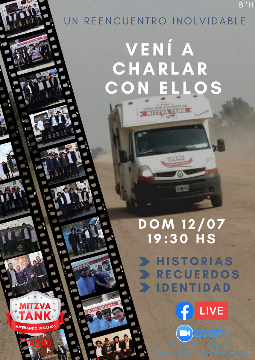 MitzvaTankArg's tweet photo. ✨Un reencuentro inolvidable!!✨te va a hacer vibrar!🤩
Historias increíbles 😁
Recuerdos hermosos 🥺
Identidad eterna 💪
🗓️ Domingo 12 de julio, 19:30 hs

Seguido por un hermoso Farbrenguen. Tené tu Lejaim a mano!😉
Se transmitirá en vivo por https://t.co/JbWqLWJJwy

Nos Vemos🤩 https://t.co/KV4MaDBNvK