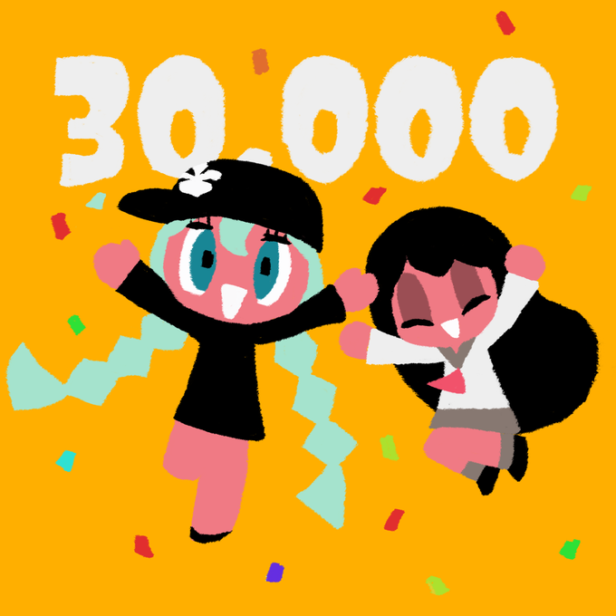 フォロワー30,000人ありがとー!!! 