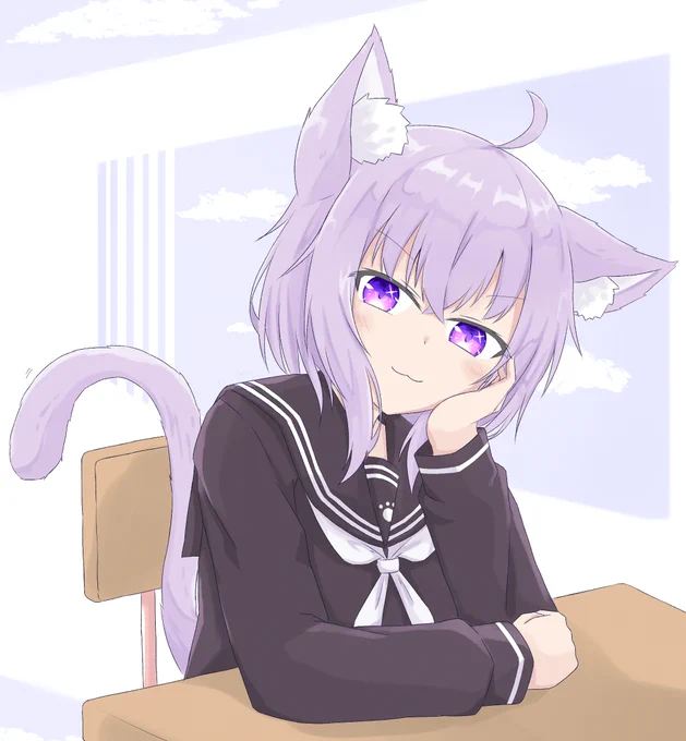 隣の席の猫又さん は イタズラ好き
#絵かゆ 