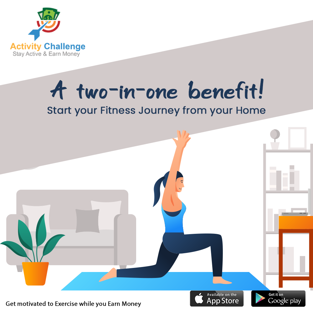 activ_challenge's tweet photo. Why work out at the gym and just get fit when you can work out at home and earn money too!

Visit "https://t.co/UDfrIo460h" For more details about the App.

#ActivityChallenge #FitnessApp #HealthandFitnessApp #Workout #Healthapp #WinAmount #Inspire #Amount #FreeMoney #fitness https://t.co/NSWr6elX2j