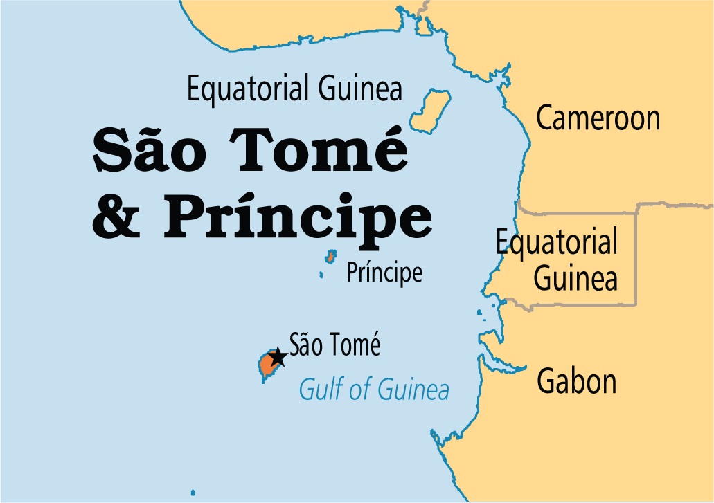São Tomé is a small volcanic island located just miles north of the equator. It’s About 25 miles by 35 miles in a teardrop shape.11/