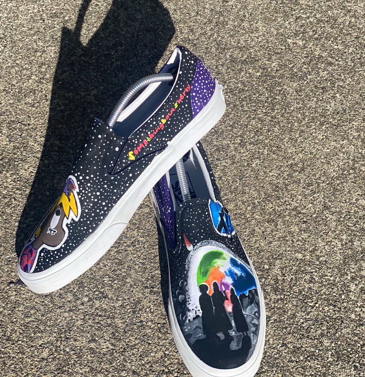 slickpullum's tweet photo. Custom Slip-On Vans
For @Ju9Letters 
DM for Pricing! https://t.co/Qds5JZyQm4