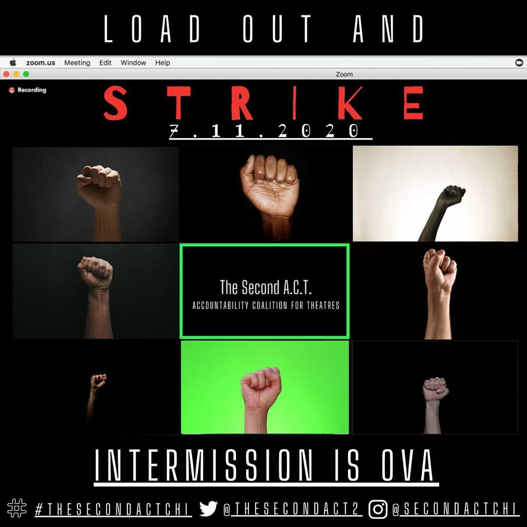 TheSecondACT2's tweet image. Saturday! Raise your voices 🔊 COVID may keep us home but it can’t keep us apart. We’re coming together online to reflect on the past and look to the future. Join us as we create a better, more equitable Chicago for EVERY theatre maker LINK IN BIO Register nowwe want you with us!