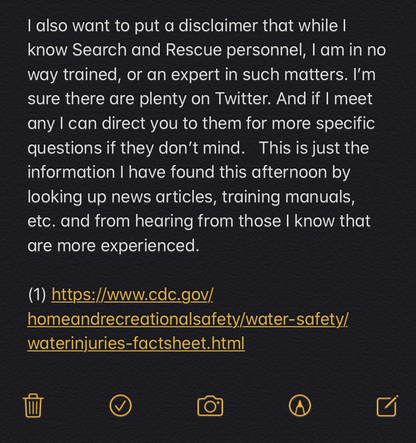 I’ve never really followed any of  #nayarivera’s work but I’ve gotten tired of arguing in comments so here goes. This is what I procrastinated on my grant application for (part 1/4): THREAD tw// death, drowning