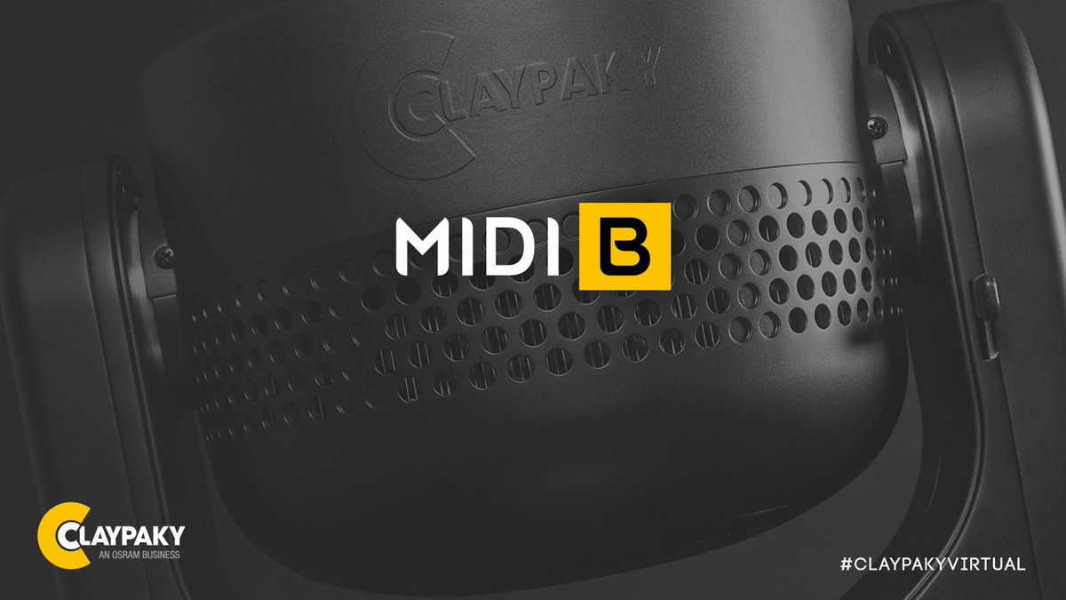 ClayPakyNews's tweet photo. Here is Midi-B, a compact, light, versatile, extremely bright LED wash-beam: a “mid-range” fixture that stands out from the crowd.

📌 Discover more on https://t.co/wqBKkoTBR0

#claypakyvirtual #midib https://t.co/Me0NSPZBlx