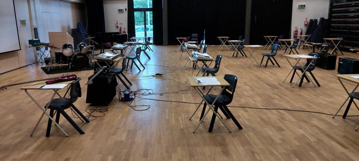 All set for some socially distanced practical music making....