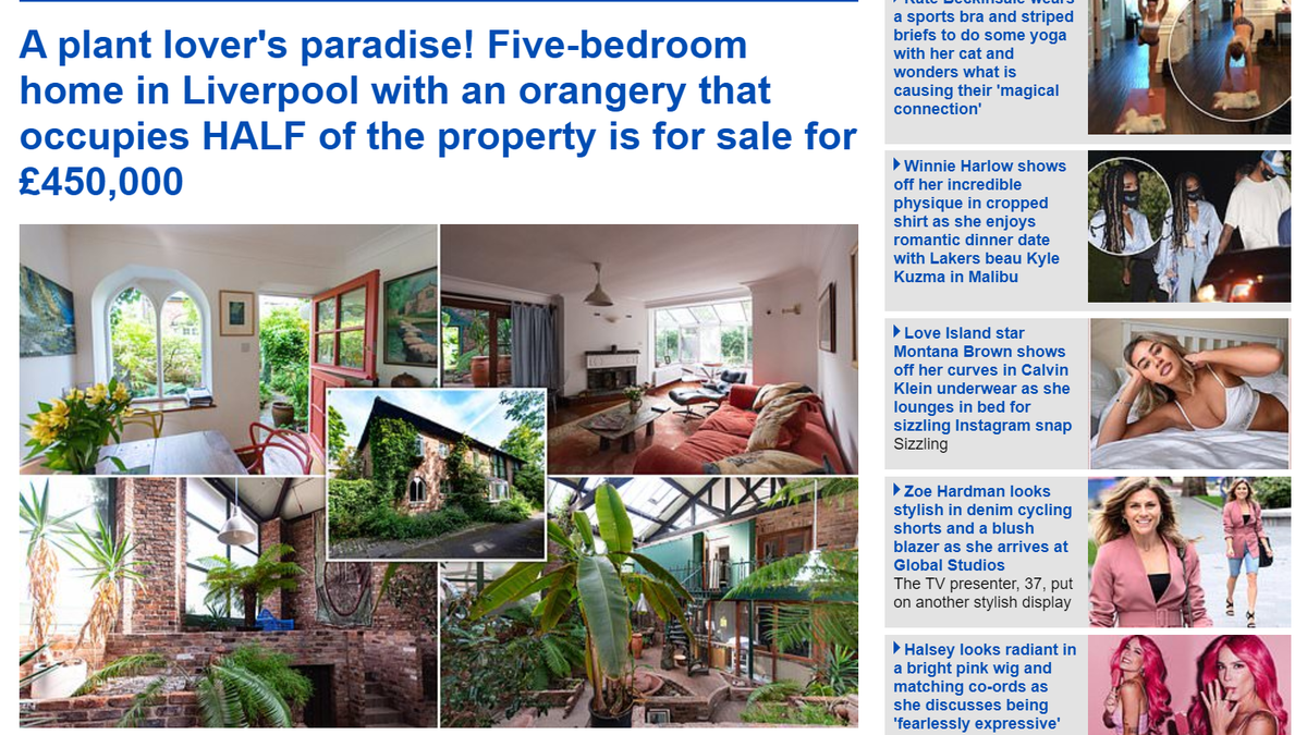 It's a plant lover's paradise! My property story today on the <a href="/MailOnline/">Mail Online</a> homepage and MailOnline Property section mol.im/a/8495135