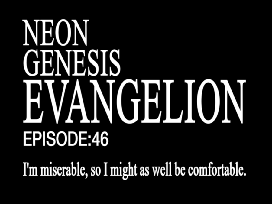 SEE_PENGUINDRUM's tweet photo. Neon Genesis Evangelion titles except they have been created by quotes from Seinfeld https://t.co/c7ZACbP15C