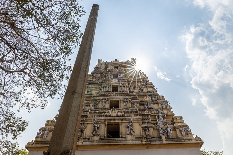 Situated in the heart of  #Bengalurucity, Basavanagudi is an unusual temple in a number of respects. It is one of the few temples where the vahana (Nandhi) is given precedence over the master, the name for this residential and commercial area of the city is from this temple.