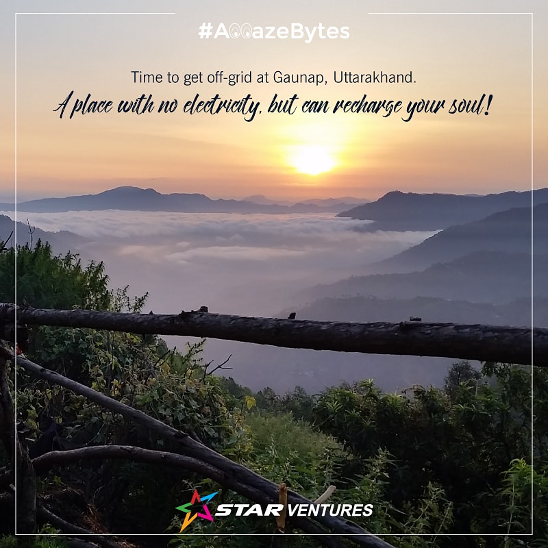 mystarventures's tweet photo. What's better than the sound of nature, fragrances of green and tranquility of seclusion with a panorama of the Himalayas. Gaunap, a Uttarakhand village has only 50 residents and offers an experience of life really close to nature.
#StarVentures #MakeItHappen #AmazeBytes https://t.co/2rBzzzCdlL