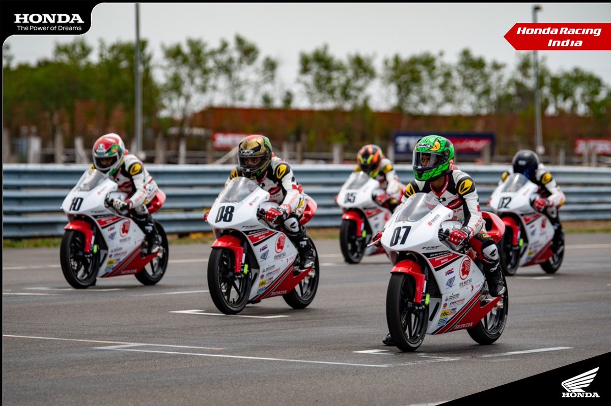 HondaRacingIND's tweet photo. We can’t wait to see young talented riders owing the tracks again.
Here's a #Throwback to Idemitsu Honda India Talent Cup. Are you waiting to get back on the tracks as well? Comment YES to let us know!

 #HondaRacingIndia  #HondaTalentCup #IdemitsuLubeIndia #ThrowbackTrackdays https://t.co/8Xk55p0HHF