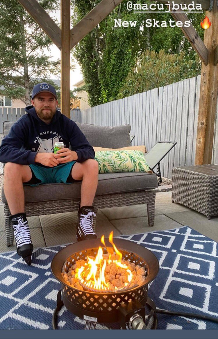 BertandMacs's tweet photo. This is one way to break in the new jets! @CCMHockey #TeamBert #BMAlum #YQLocal #ALLOUT #Ribcore https://t.co/dtI484Pnju