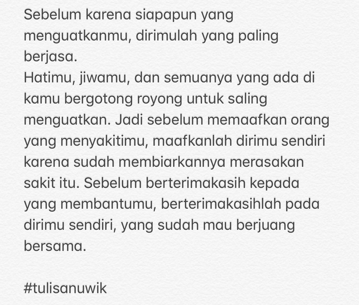Maafkan dirimu sendiri❤️