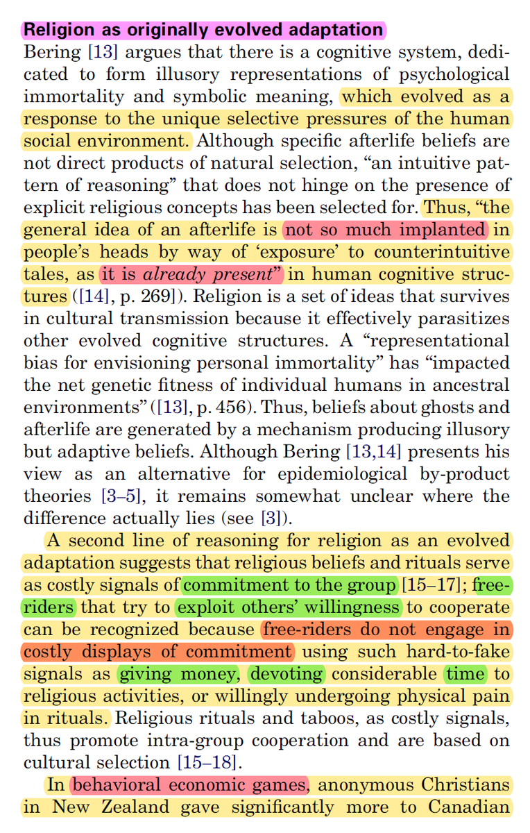  - Atheism is not an evolutionary advantageWhile atheists ironically worship evolution. Scientific studies have shown that religion is an evolutionary advantage.Atheism is ironically refuted by the very thing they worship. https://www.sciencedirect.com/science/article/abs/pii/S1364661309002897