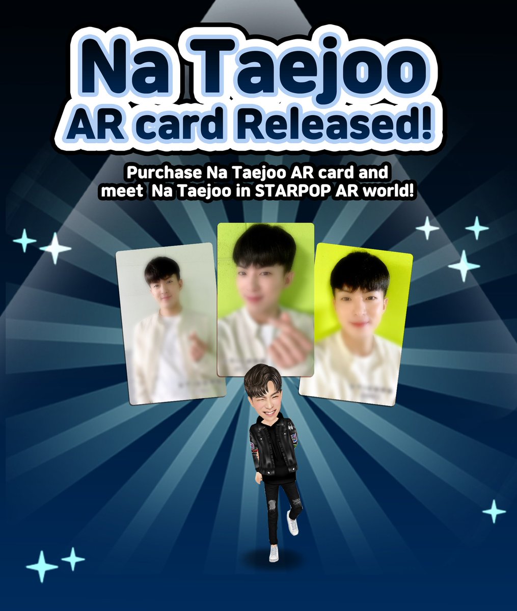 STARPOP_info's tweet photo. We are releasing NaTaejoo AR card through STARPOP X EnterGoods official website!

[EnterGoods Website]
☞ https://t.co/aCWQLqGkoW

#STARPOP #NaTaejoo https://t.co/VXGnX1bv7T