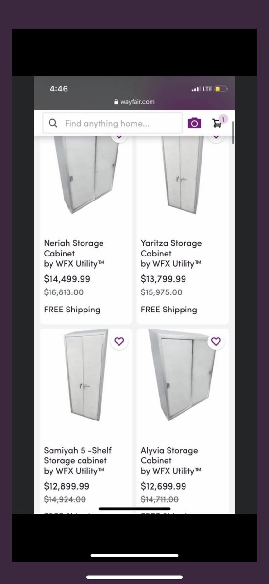 These items are WAY too overpriced. You can find these exact cabinets for like $400-600. Not to mention them being girl names ?
