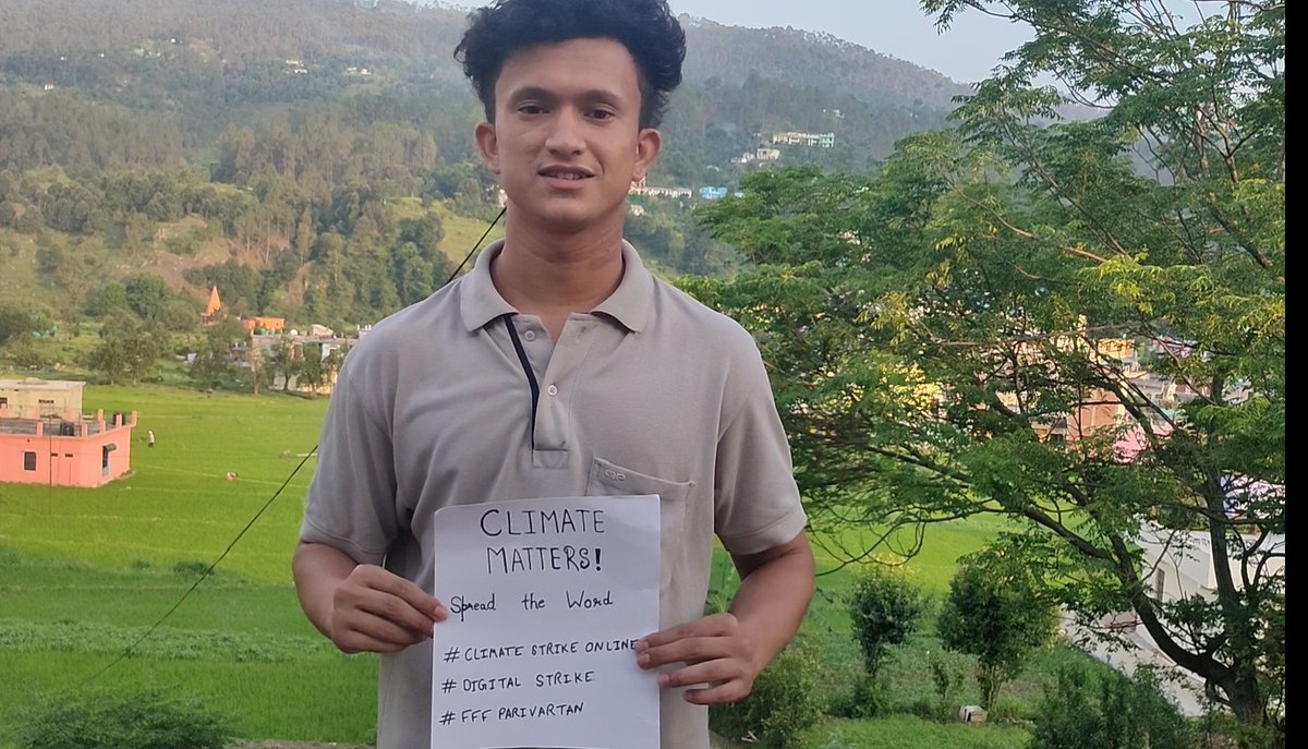 ShubhamFarswan's tweet photo. Climate matters!!
#fffparivartan #fff #fridaymorning #DigitalStrike #ClimateStrikeOnline #ClimateChange @parivartantheng https://t.co/oG5G3UeVRs